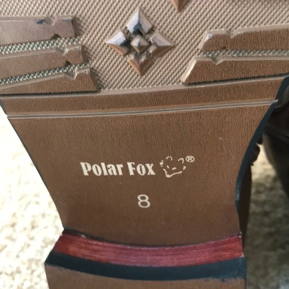 Polar fox SZ 8, men’s faux leather wing tip boots main image 6